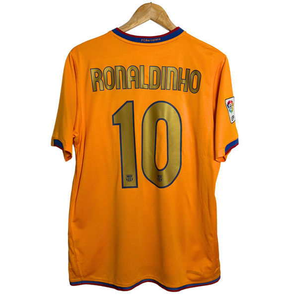 2006-07 Barcelona Away Shirt “Ronaldinho 10” - M