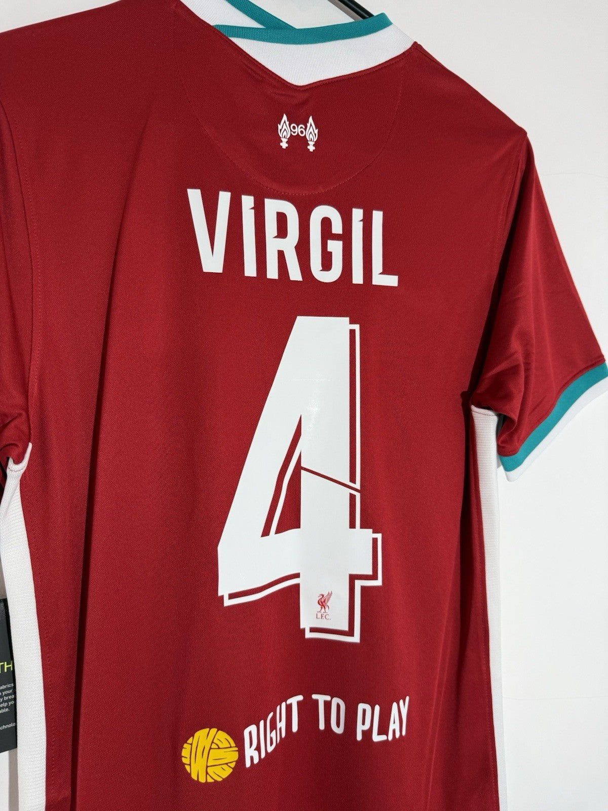 Liverpool Virgil #4 Small 2020/21 Home Shirt BNWT CZ2636-687