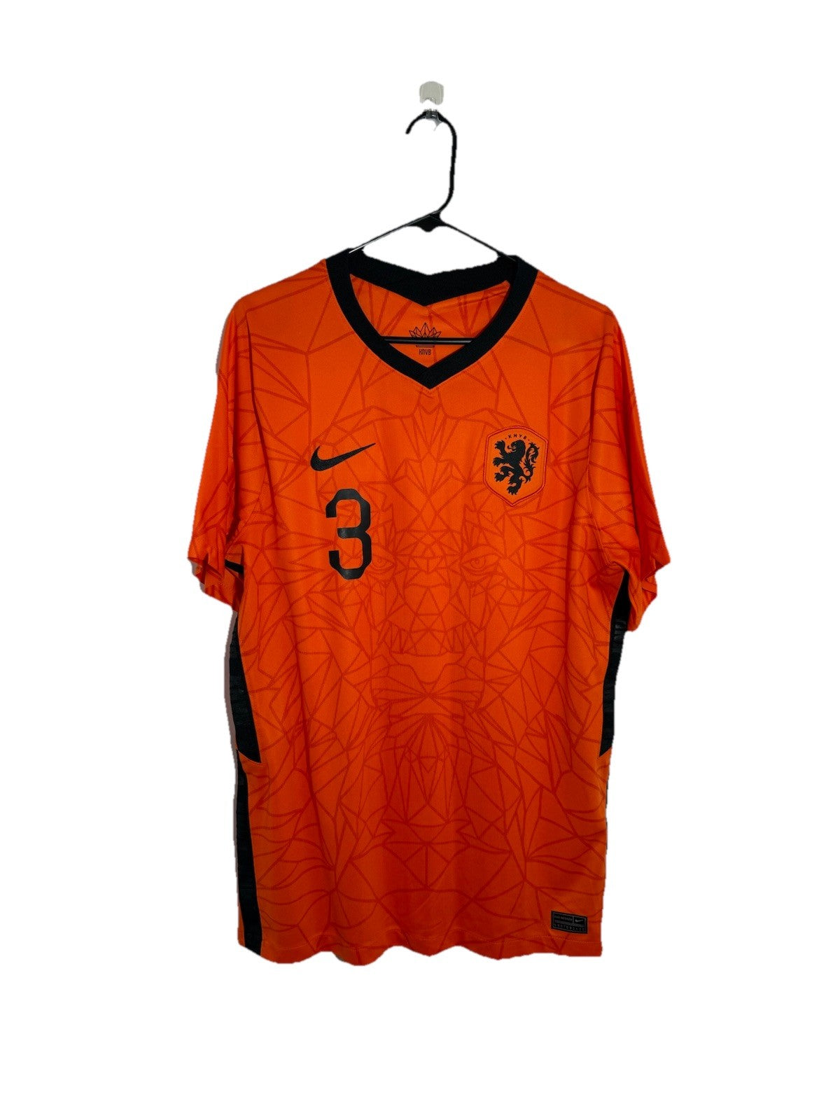 Netherlands De Ligt #3 2021 Large Home Shirt Nike Excellent Condition CD0712-819