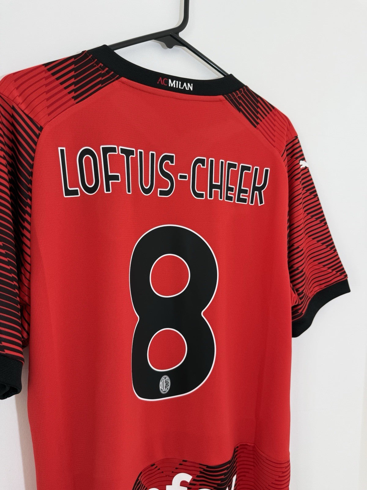 AC Milan Loftus-Cheek #8 2023/24 Large Home Shirt BNWT 770383-01