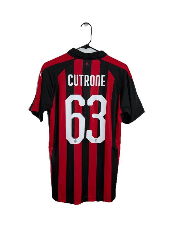 AC Milan Cutrone #63 2018/19 Medium Home Shirt Puma BNWT 754750-06