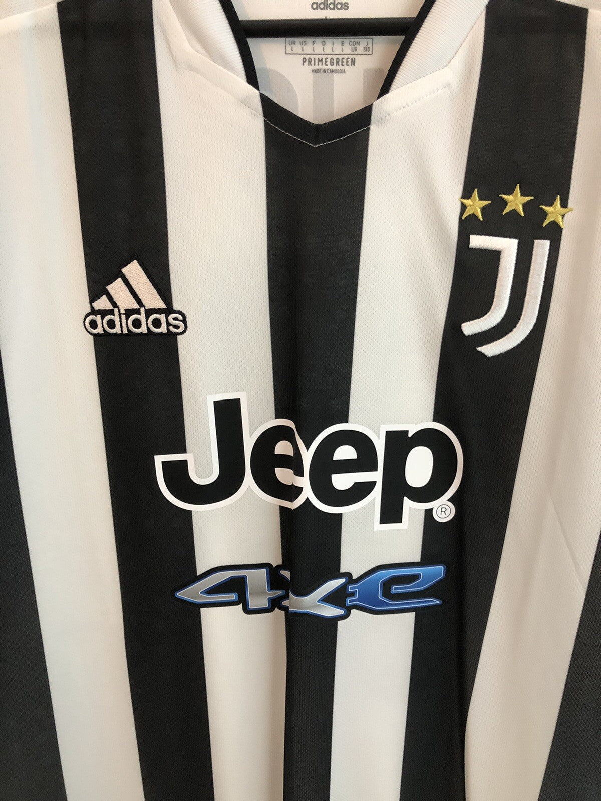 Juventus Vlahovic #7 2021/22 Large Home Shirt Adidas Excellent Condition GS1442