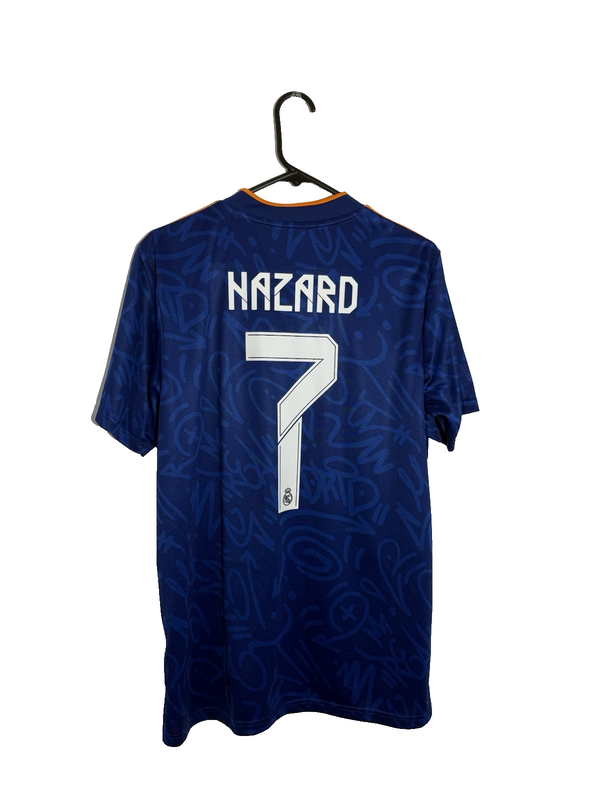Real Madrid Hazard #7 2021/22 Medium Away Shirt Excellent Condition H40942