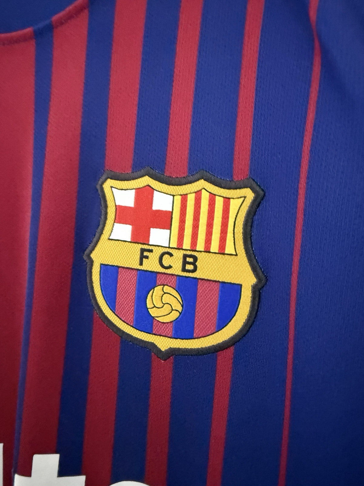 Barcelona O. Dembele #11 2017/18 Medium Home Excellent Condition 847255-456