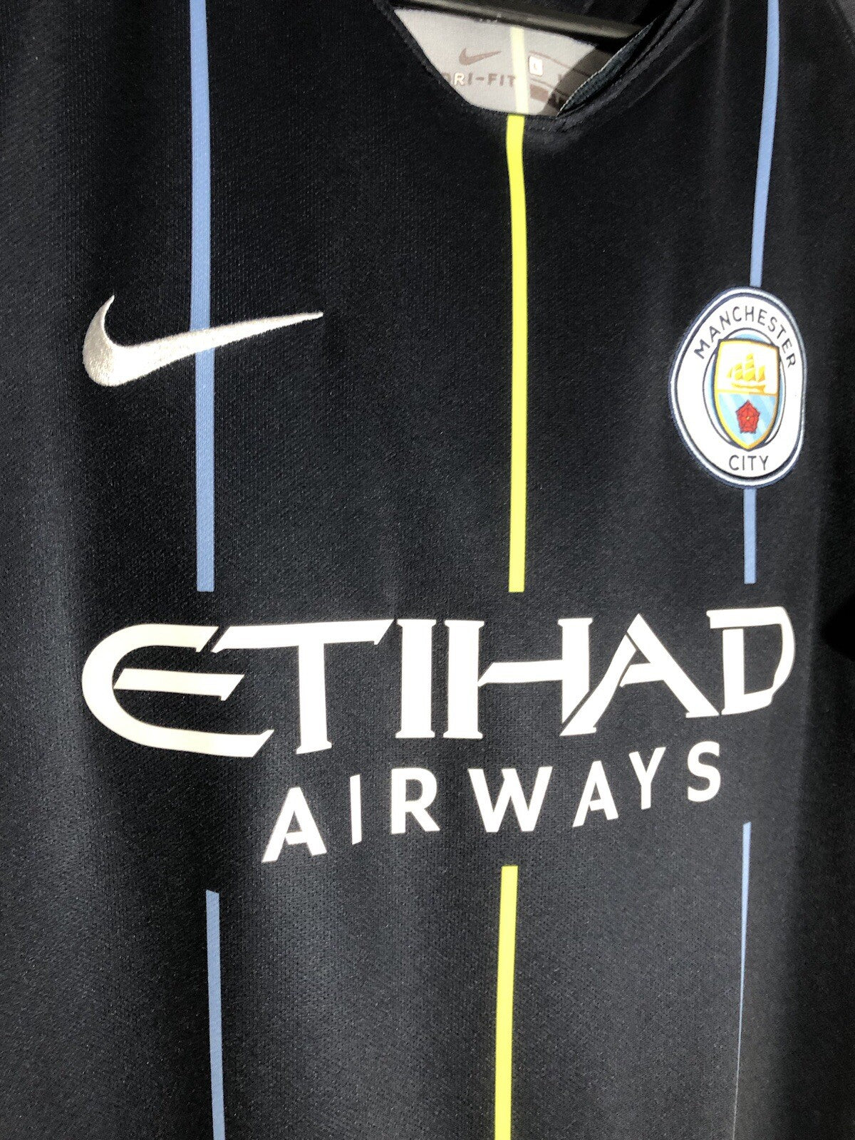 Manchester City De Bruyne #17 2018/19 Large Away Excellent Condition 919002-476