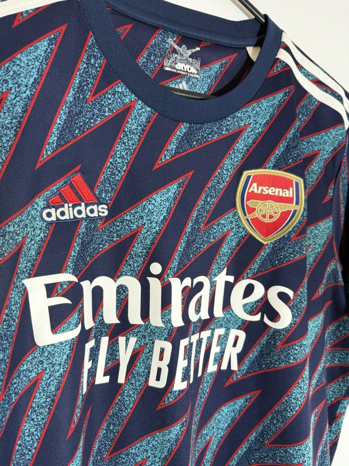 Arsenal Xhaka #34 2021/22 Medium 3rd Shirt Adidas Excellent Condition GM0213