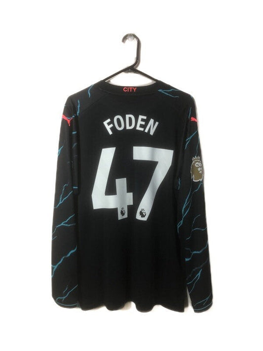 Manchester City Foden #47 2023/24 XL 3rd Shirt Excellent Condition 770461-03