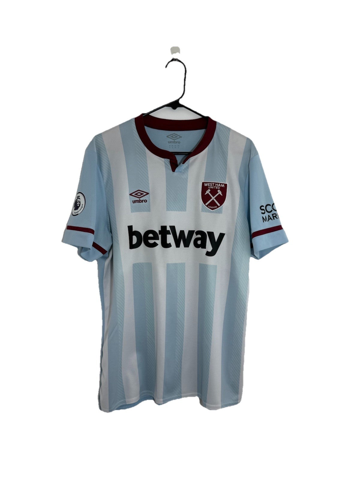 West Ham United Noble #16 2021/22 XL Away Shirt Umbro Excellent Condition