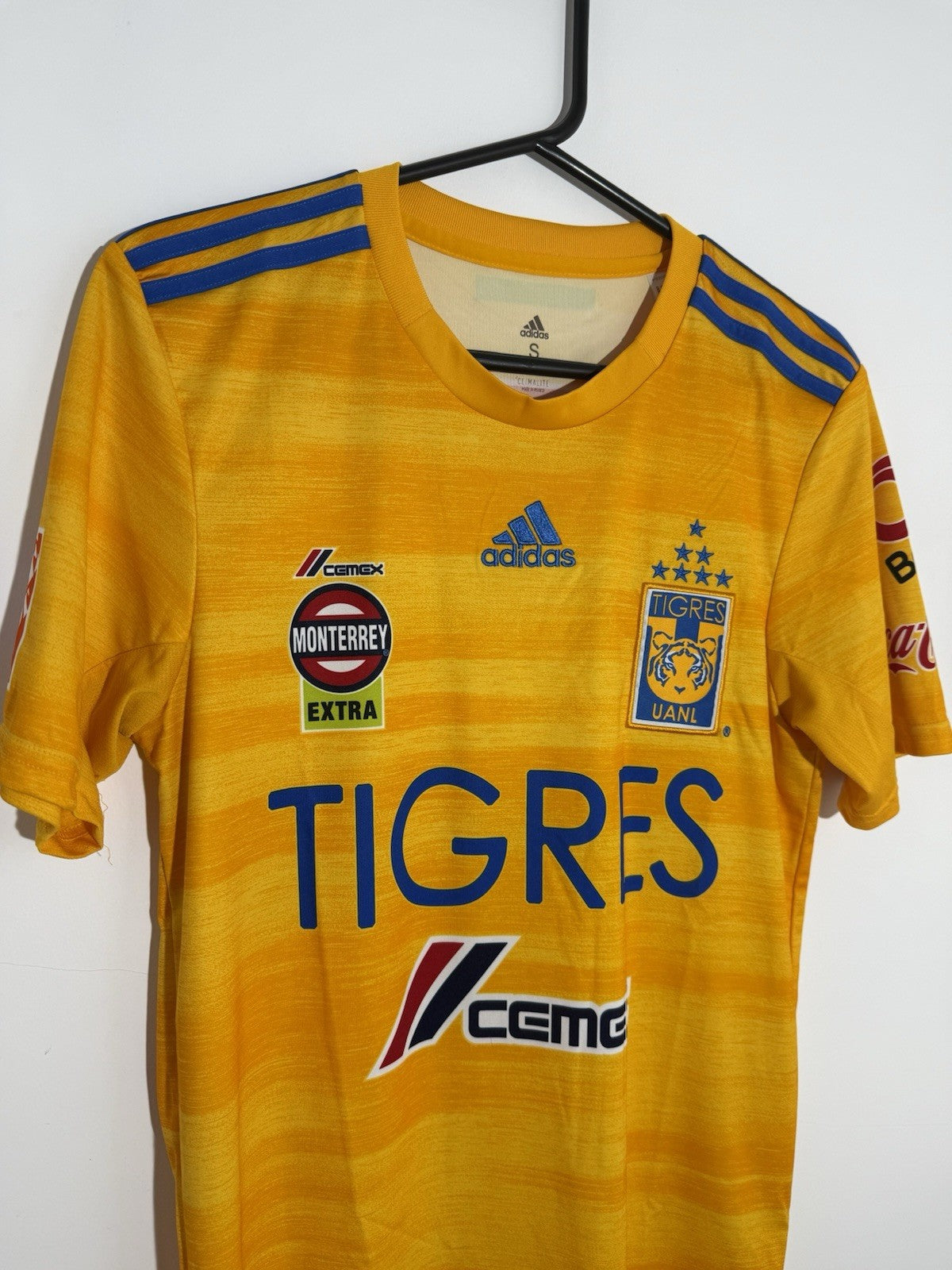 Tigres UANL 2019/20 Small Home Shirt Adidas Excellent Condition DW4383