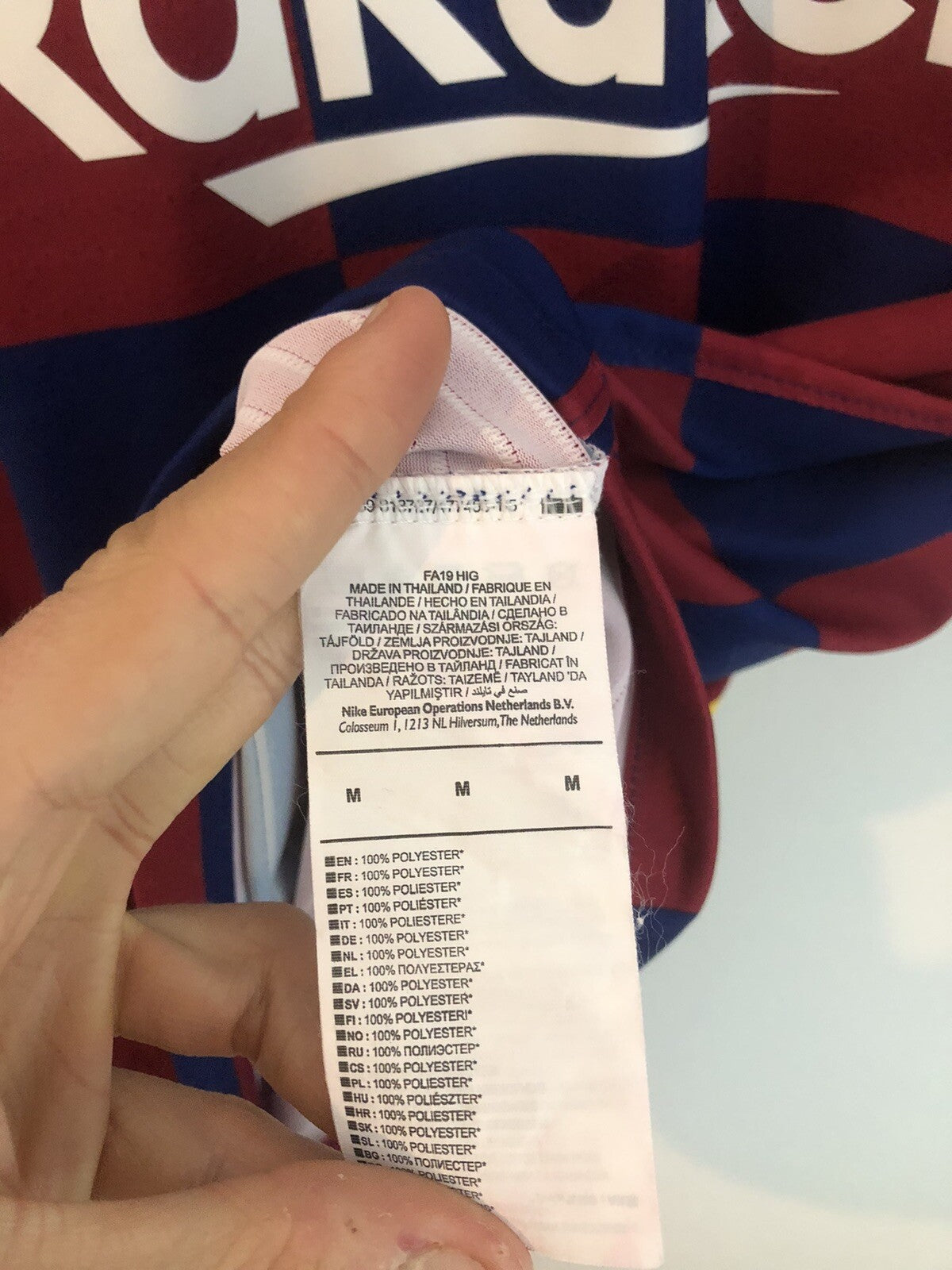 Barcelona Suarez #9 2019/20 Medium Vaporknit Home Excellent Condition AJ5257-456