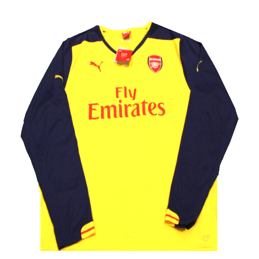 Arsenal 2014-2015 Away Shirt L/S (BNWT) XXL