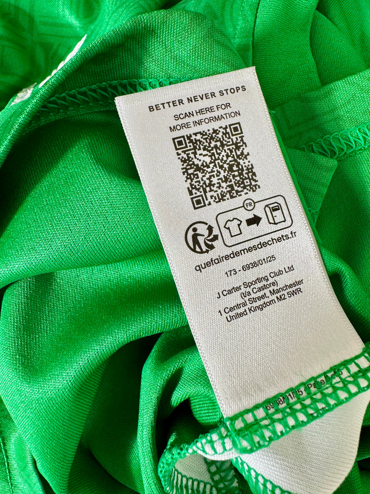 2024-25 Republic of Ireland L/S Home - Size XL (L Fit) - BNWT