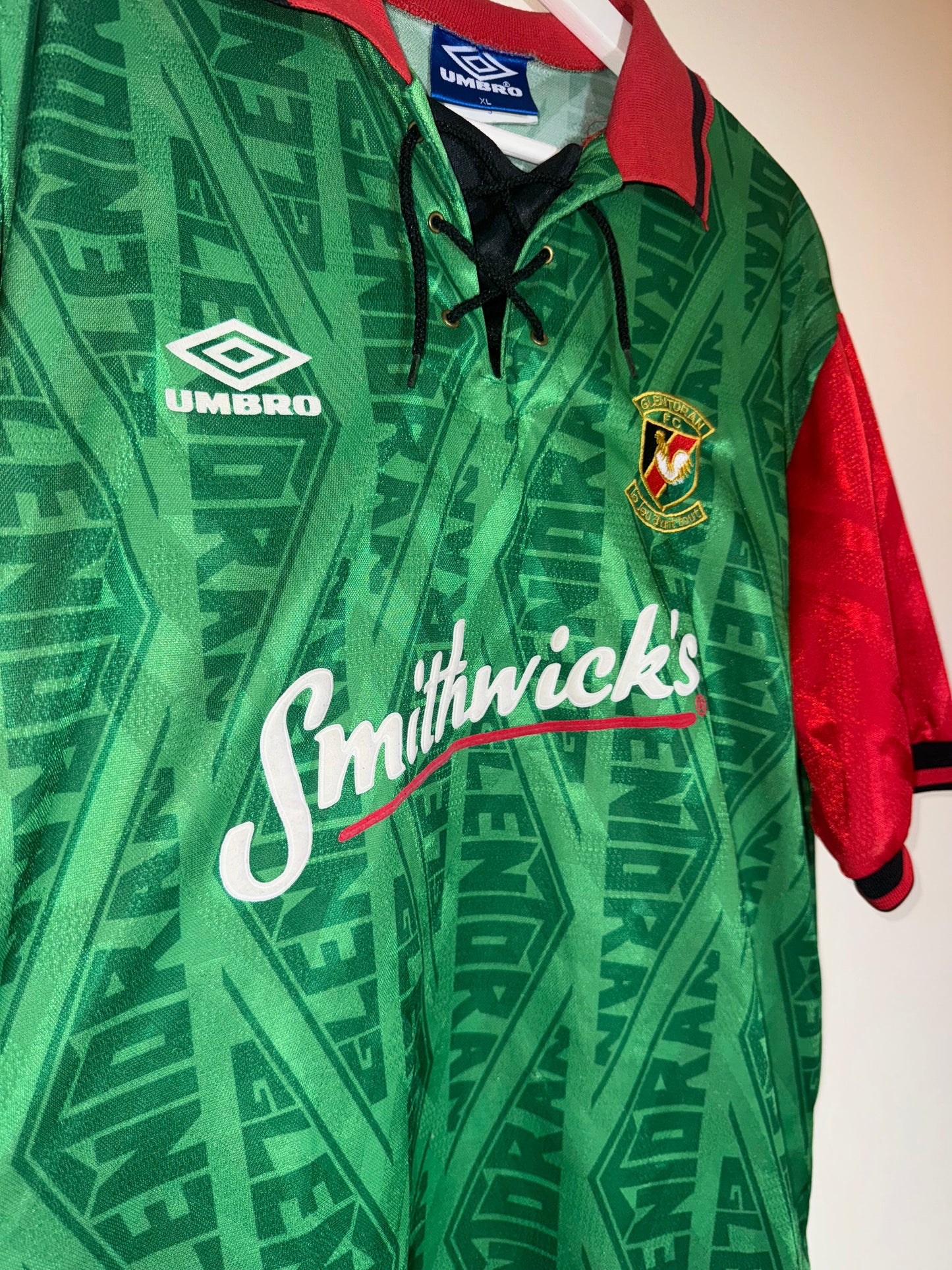 Glentoran FC 1992/94 Home Shirt XL (9/10)