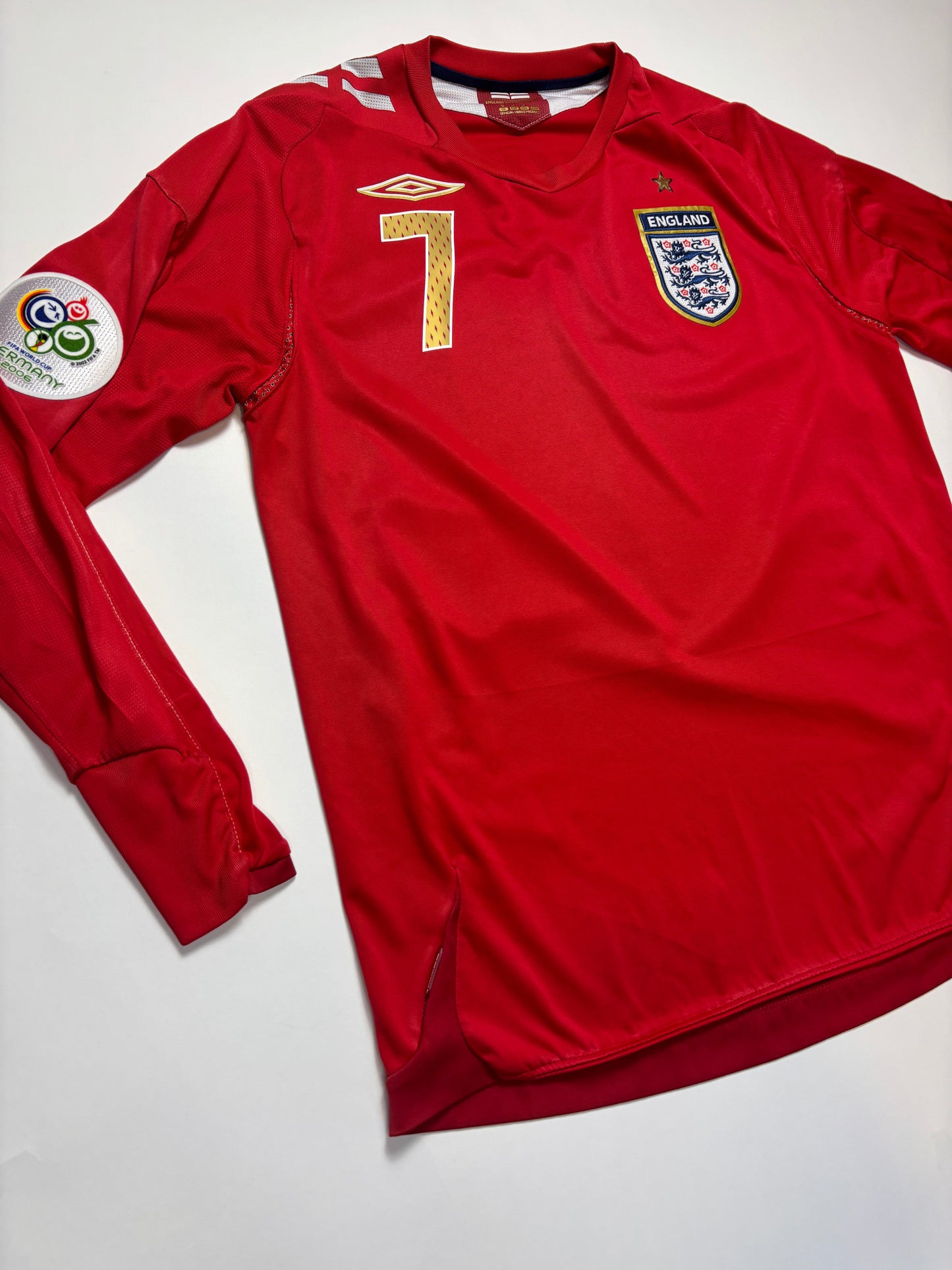 England Away Shirt LS 2006/08 (M) Beckham 7