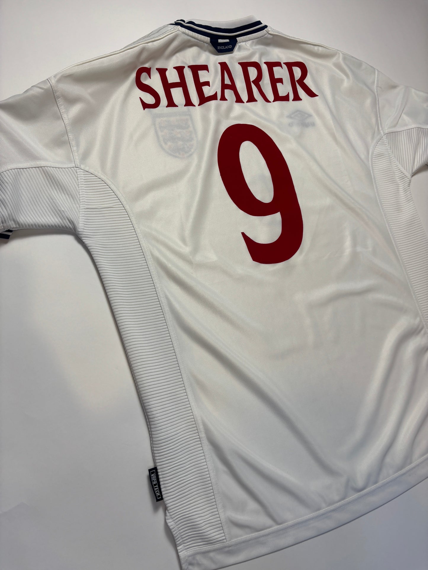 England Home Shirt 1999/01 (XL) Shearer 9