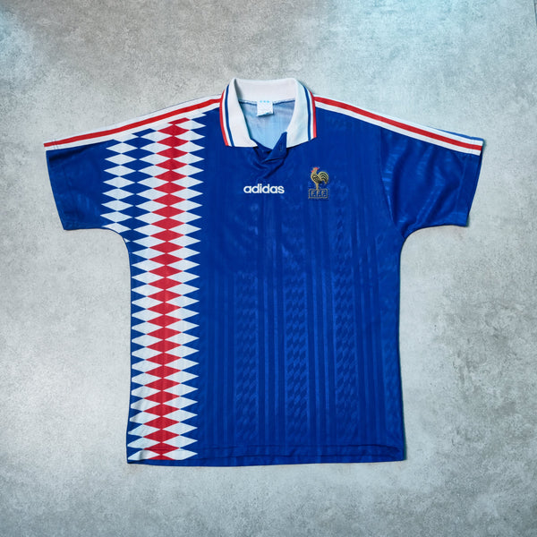 1992/94 France Home Shirt Adidas Angloma (L)