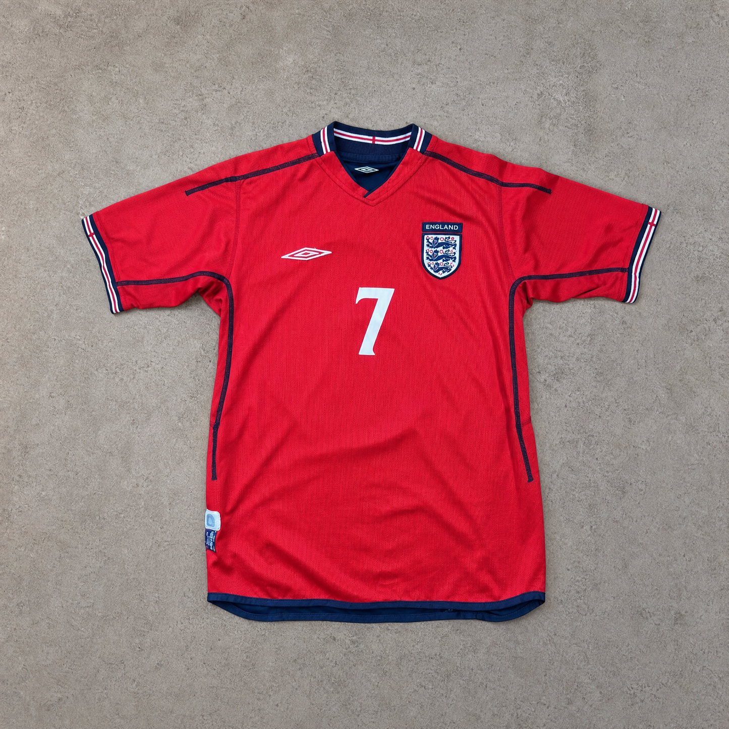 2002/04 England Away Shirt Umbro Beckham (S)