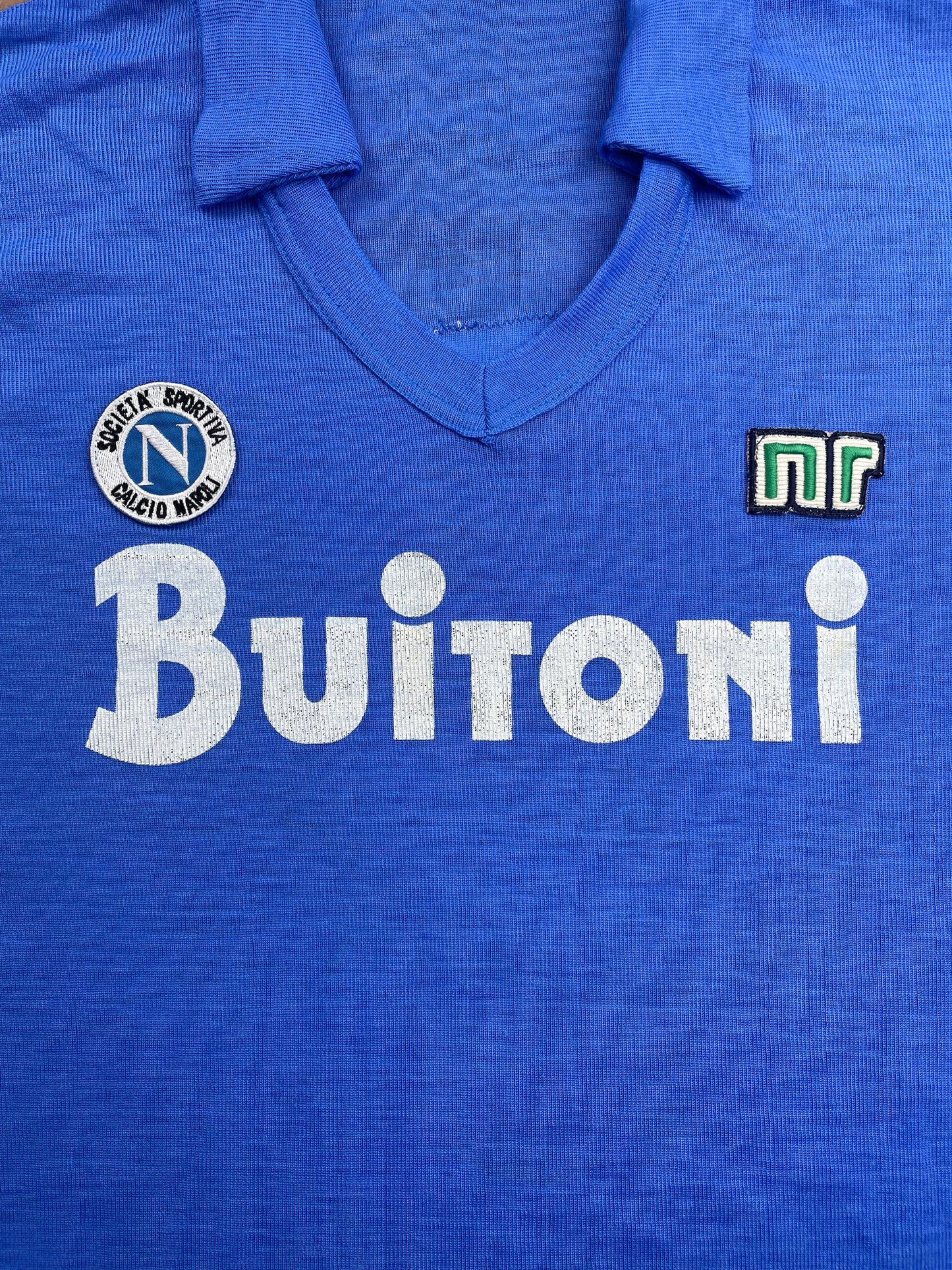 Match Shirt • Club • Napoli • 1986 • Ennerre • Home • #9 • Bruno Giordano • Match Worn