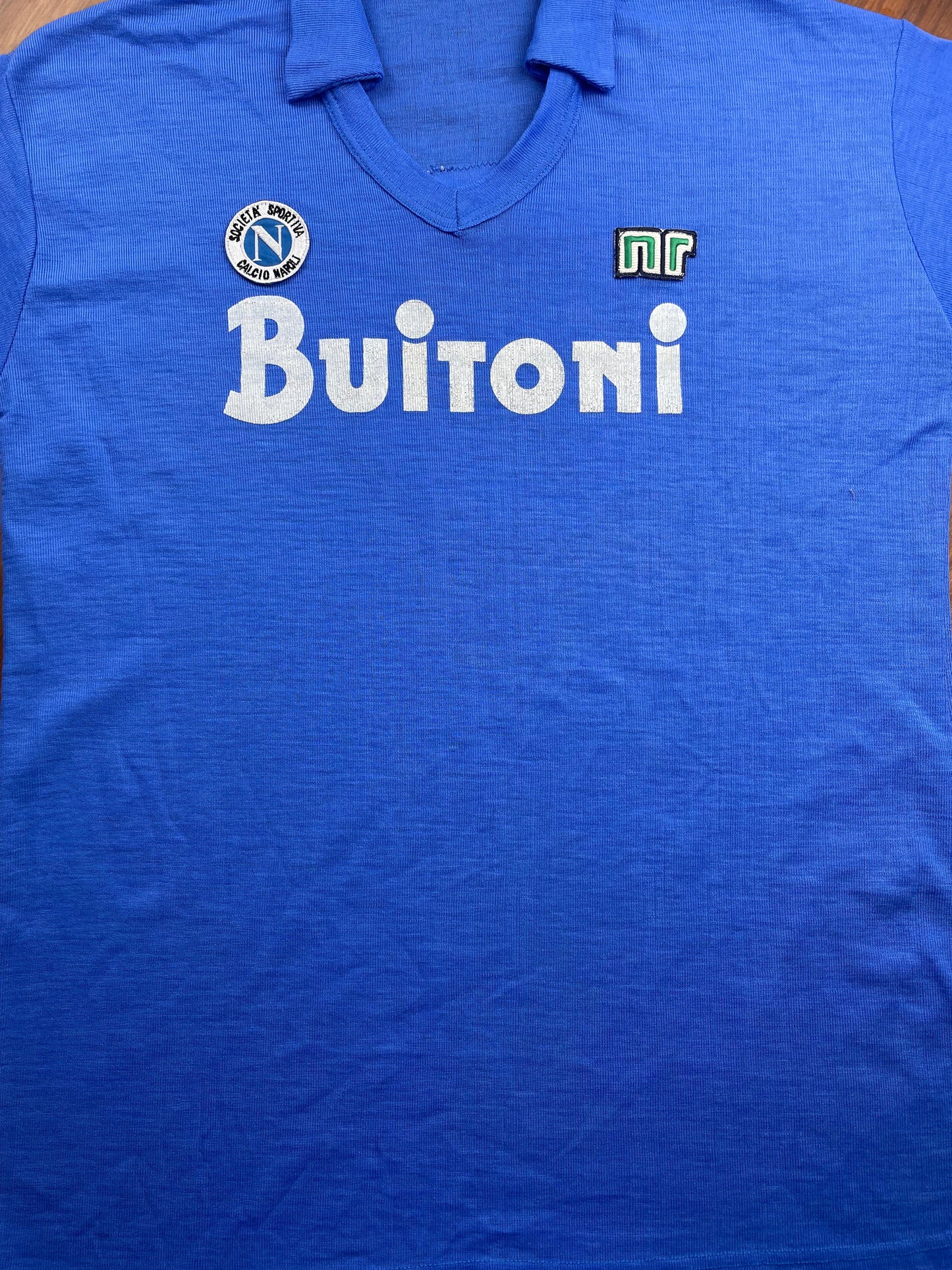 Match Shirt • Club • Napoli • 1986 • Ennerre • Home • #9 • Bruno Giordano • Match Worn