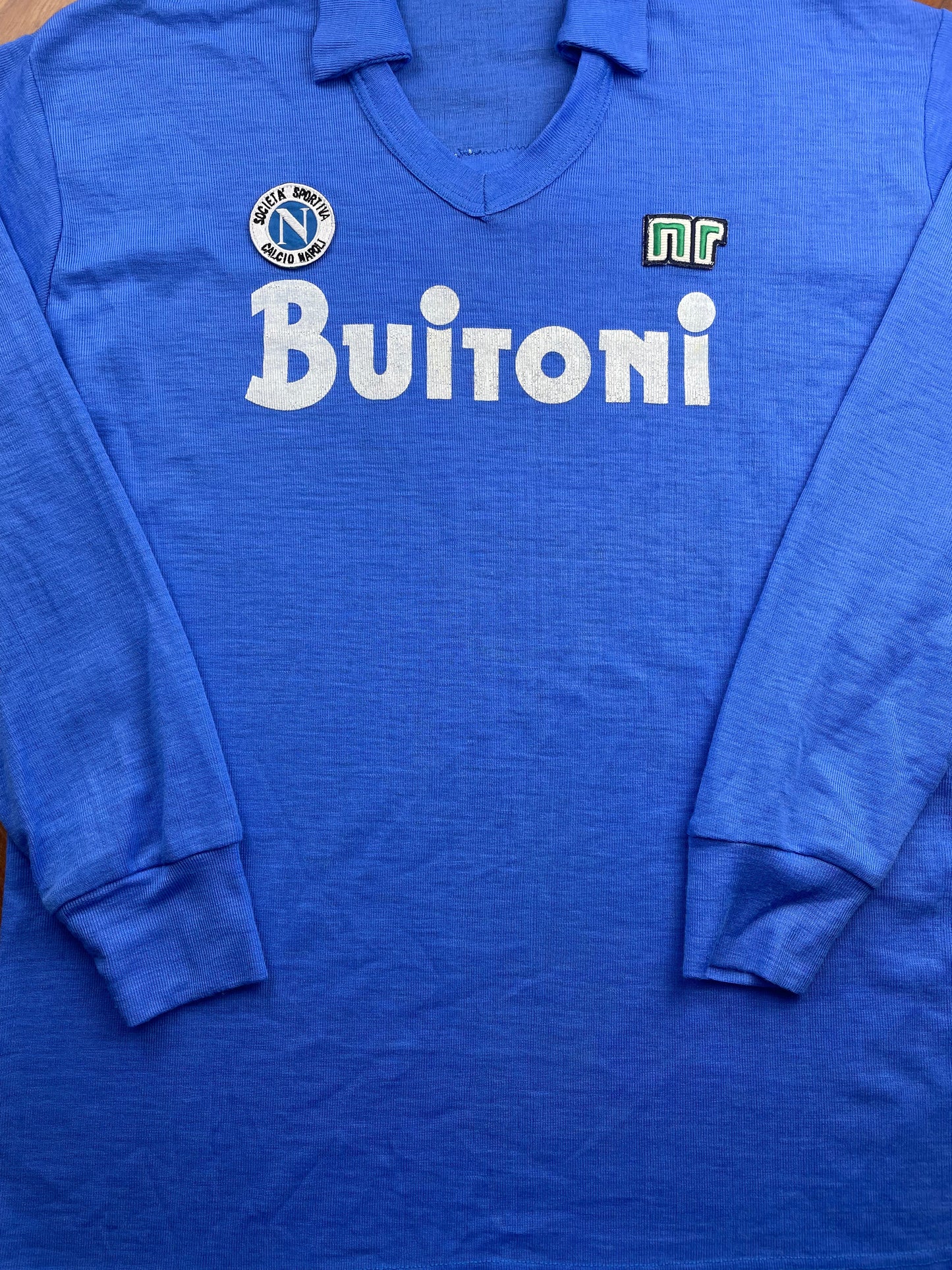 Match Shirt • Club • Napoli • 1986 • Ennerre • Home • #9 • Bruno Giordano • Match Worn