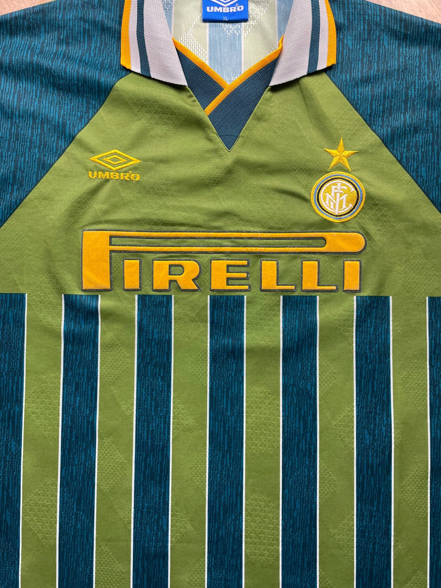 Match Shirt • Club • Inter • 1995 • Umbro • Third • #7 • Pierluigi Orlandini • Match Prepared
