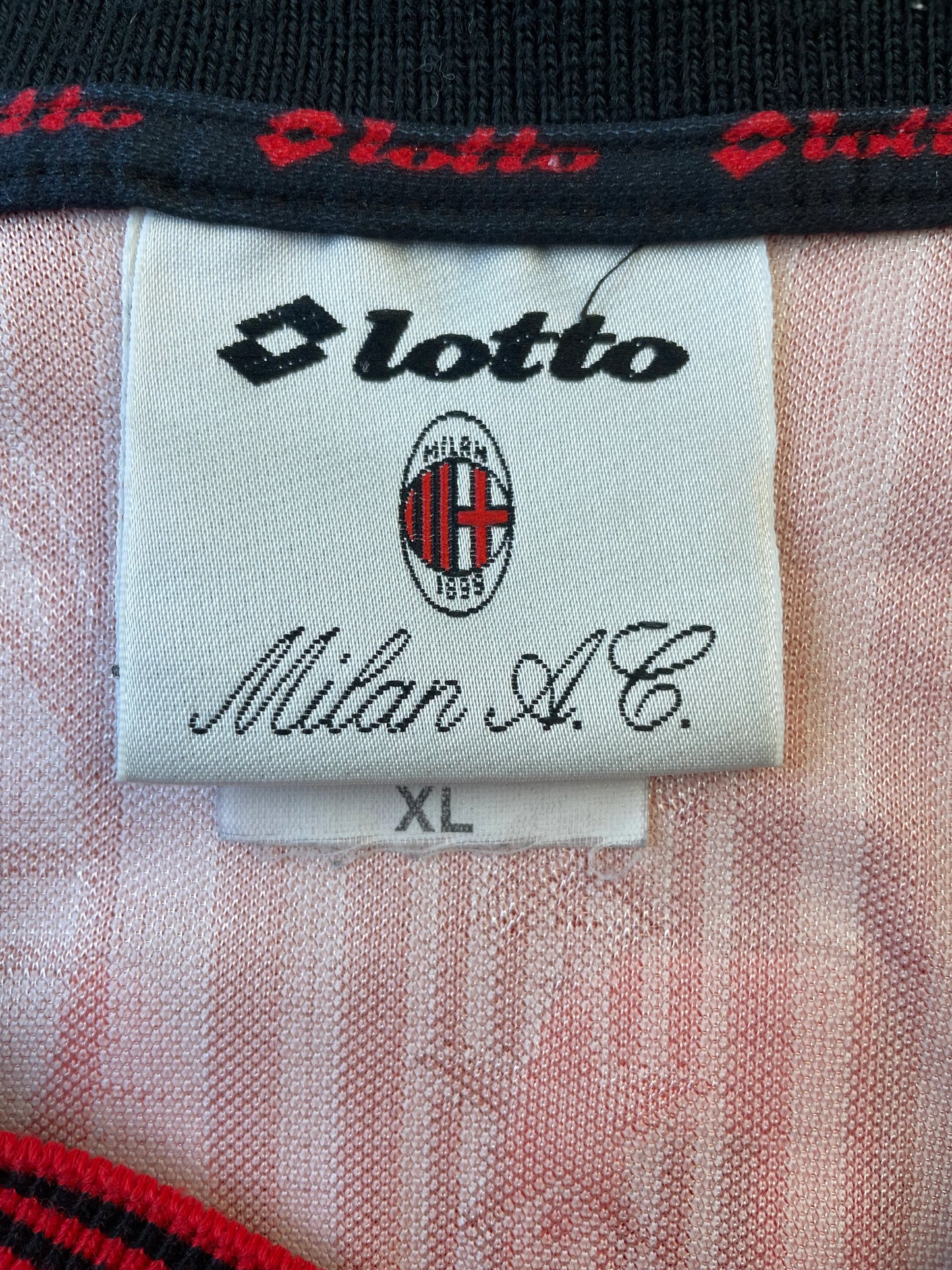 Match Shirt • Club • AC Milan • 1997 • Lotto • Special Kit • #13 • Ibrahim Ba • Match Worn vs Atletico Minero
