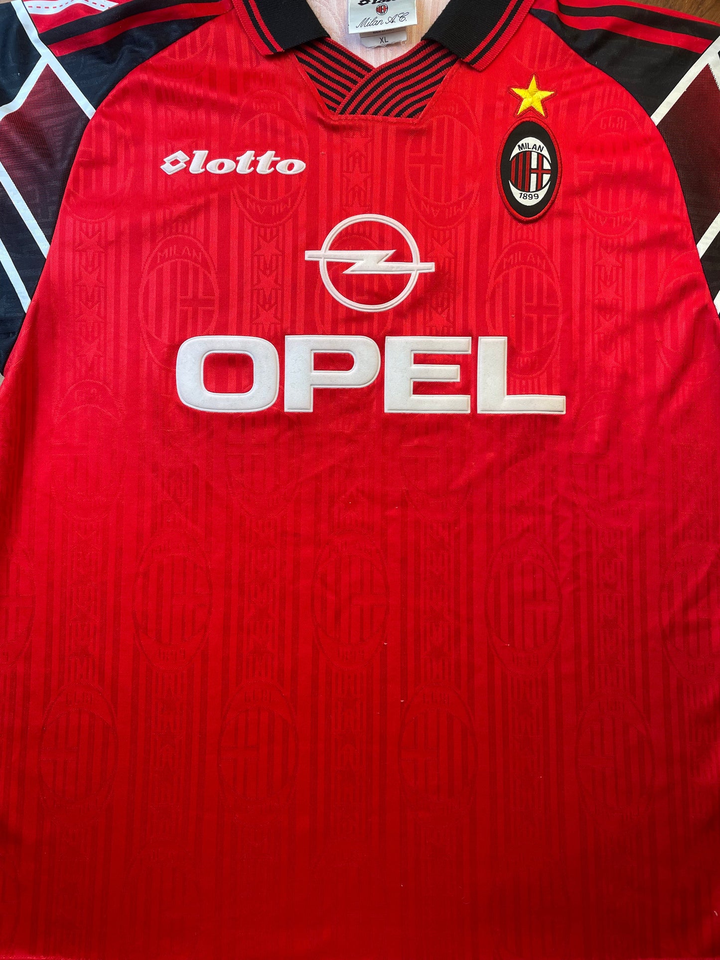 Match Shirt • Club • AC Milan • 1997 • Lotto • Special Kit • #13 • Ibrahim Ba • Match Worn vs Atletico Minero