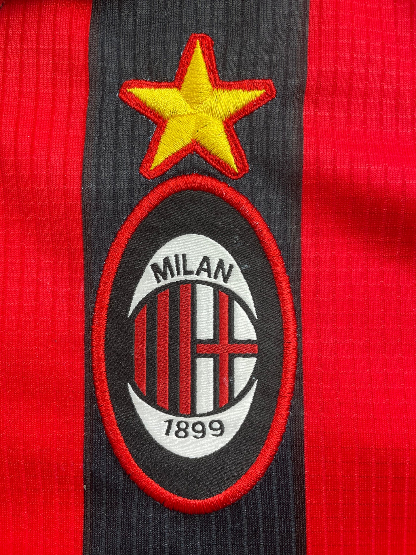 Match Shirt • Club • AC Milan • 1997 • Lotto • Home • #9 • Patrick Kluivert • Match Worn