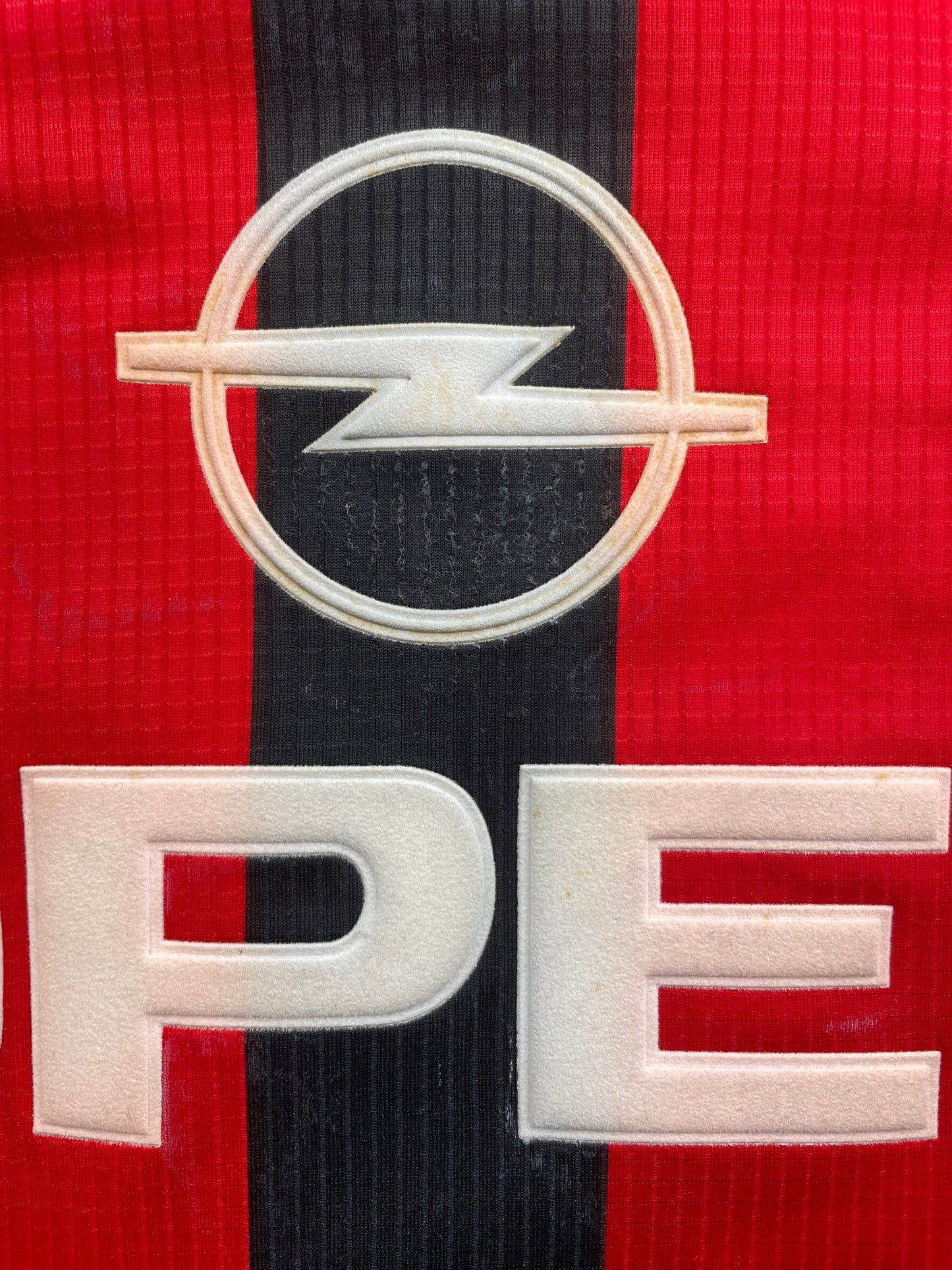 Match Shirt • Club • AC Milan • 1997 • Lotto • Home • #9 • Patrick Kluivert • Match Worn