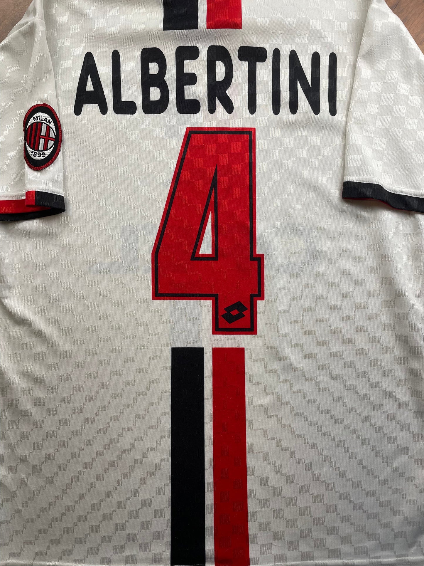 Store Shirt • AC Milan • 1996 • Lotto • Away • #4 • Demetrio Albertini • Size M • Player Spec