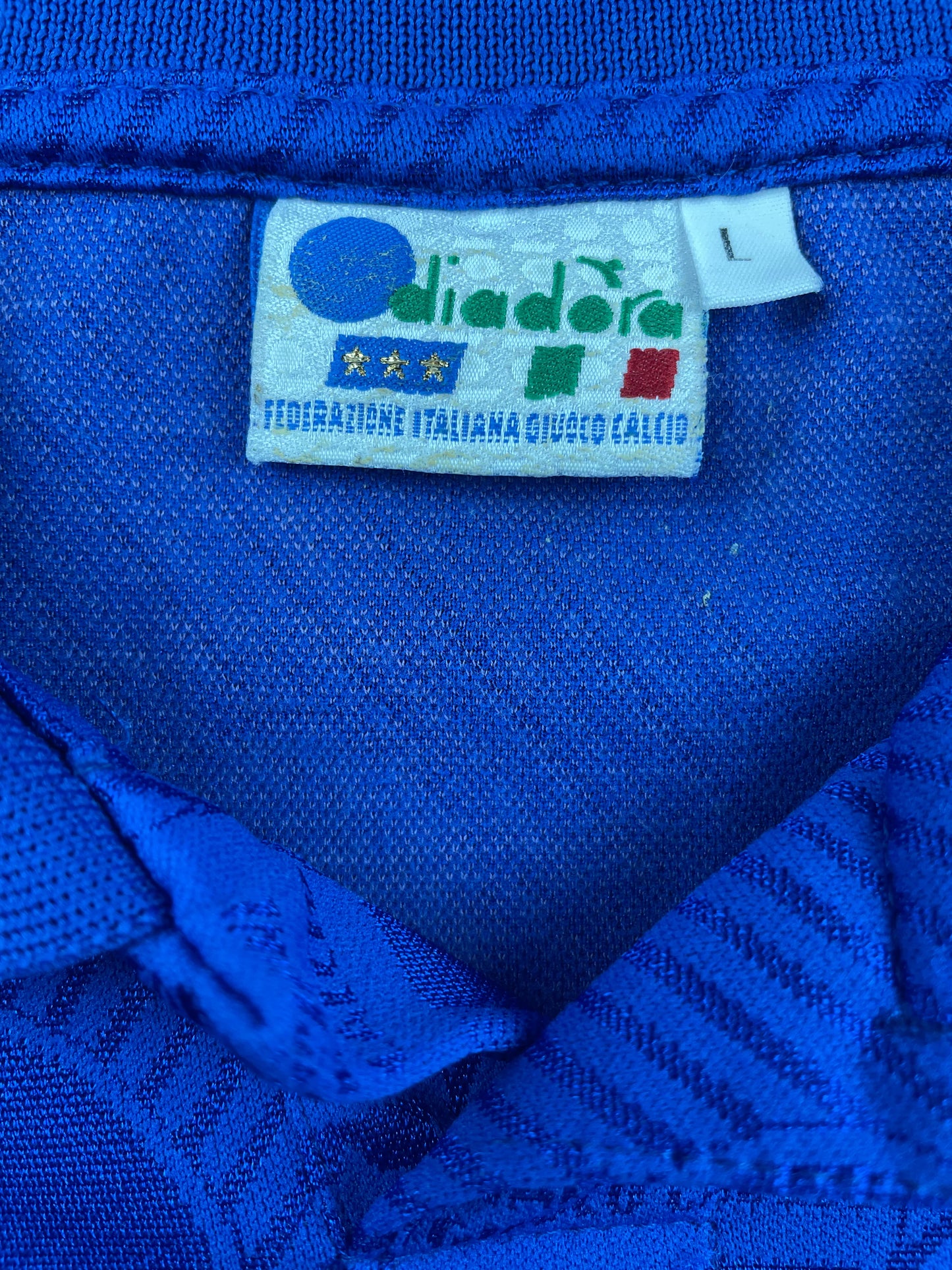 Match Shirt • National • Italia • 1994 • Diadora • Home • #11 • Giuseppe Signori • vs Estonia • Euro 96 Qualifiers