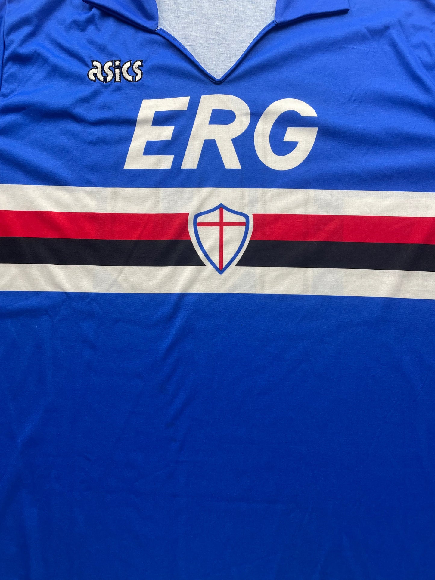 Match Shirt • Club • Sampdoria • 1990 • Asics • Home • #10 • Roberto Mancini • Match Worn
