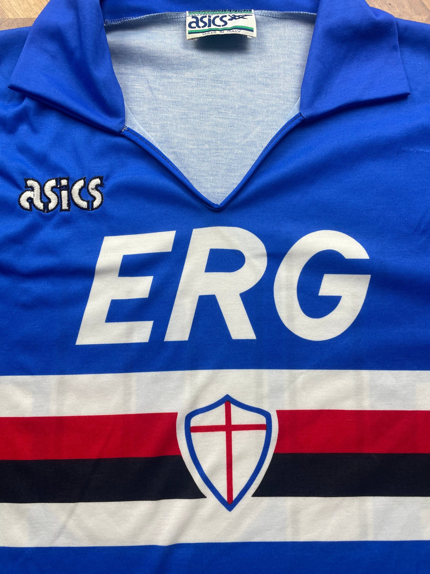 Match Shirt • Club • Sampdoria • 1990 • Asics • Home • #10 • Roberto Mancini • Match Worn