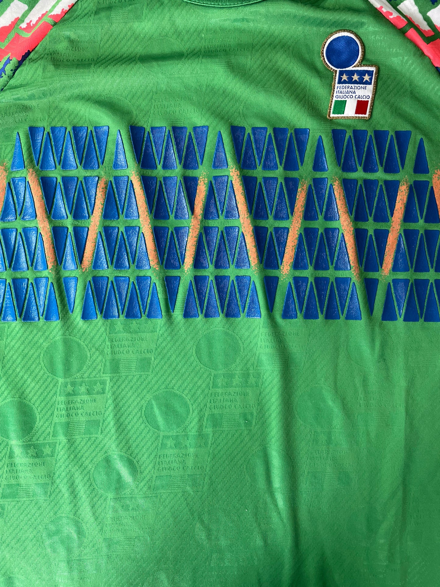 Match Shirt • National • Italia • 1994 • Diadora • Keeper • #1 • Gianluca Pagliuca • vs Germany • Friendly