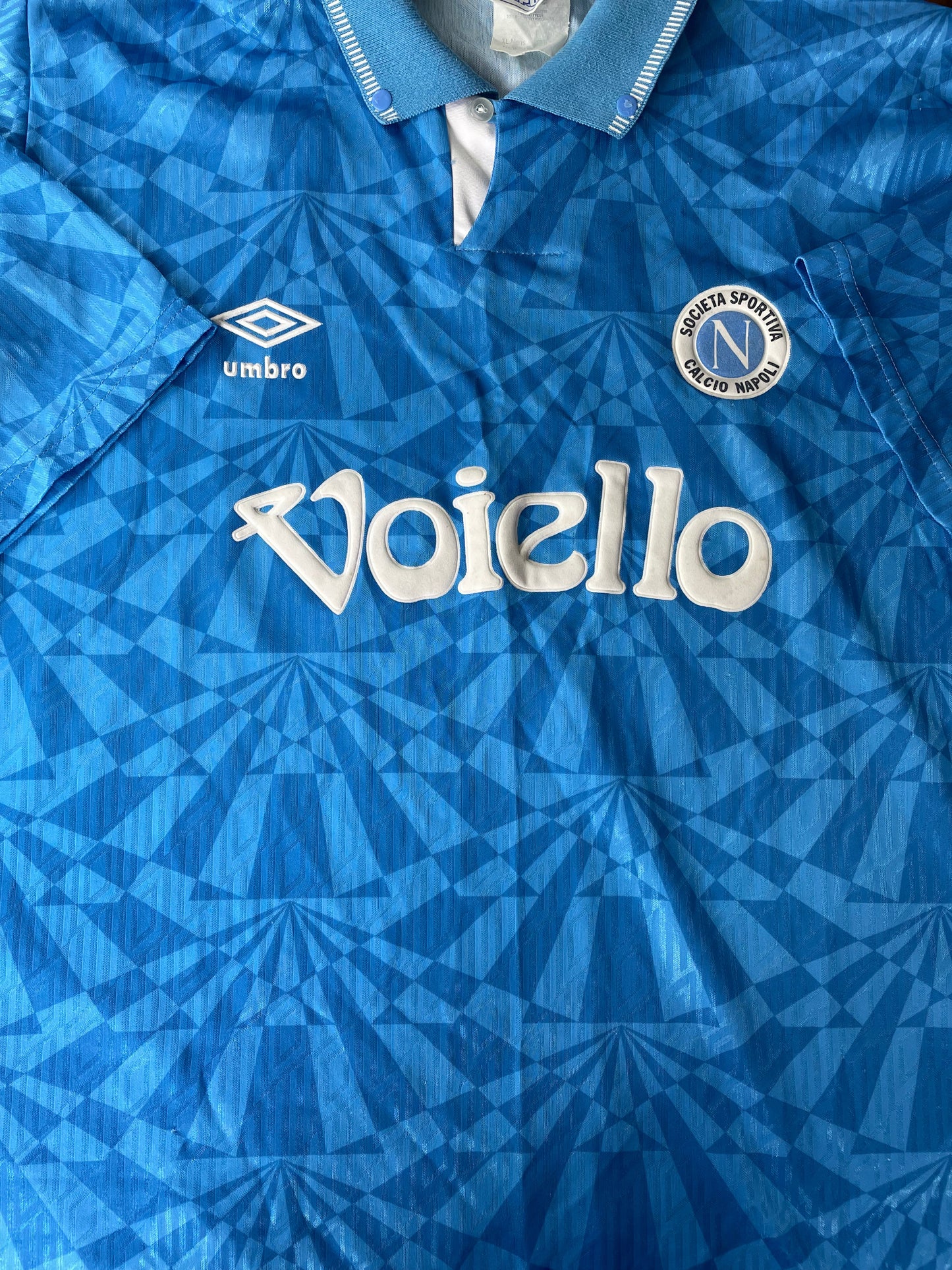 Store Shirt • Napoli • 1991 • Umbro • Home • Size XL