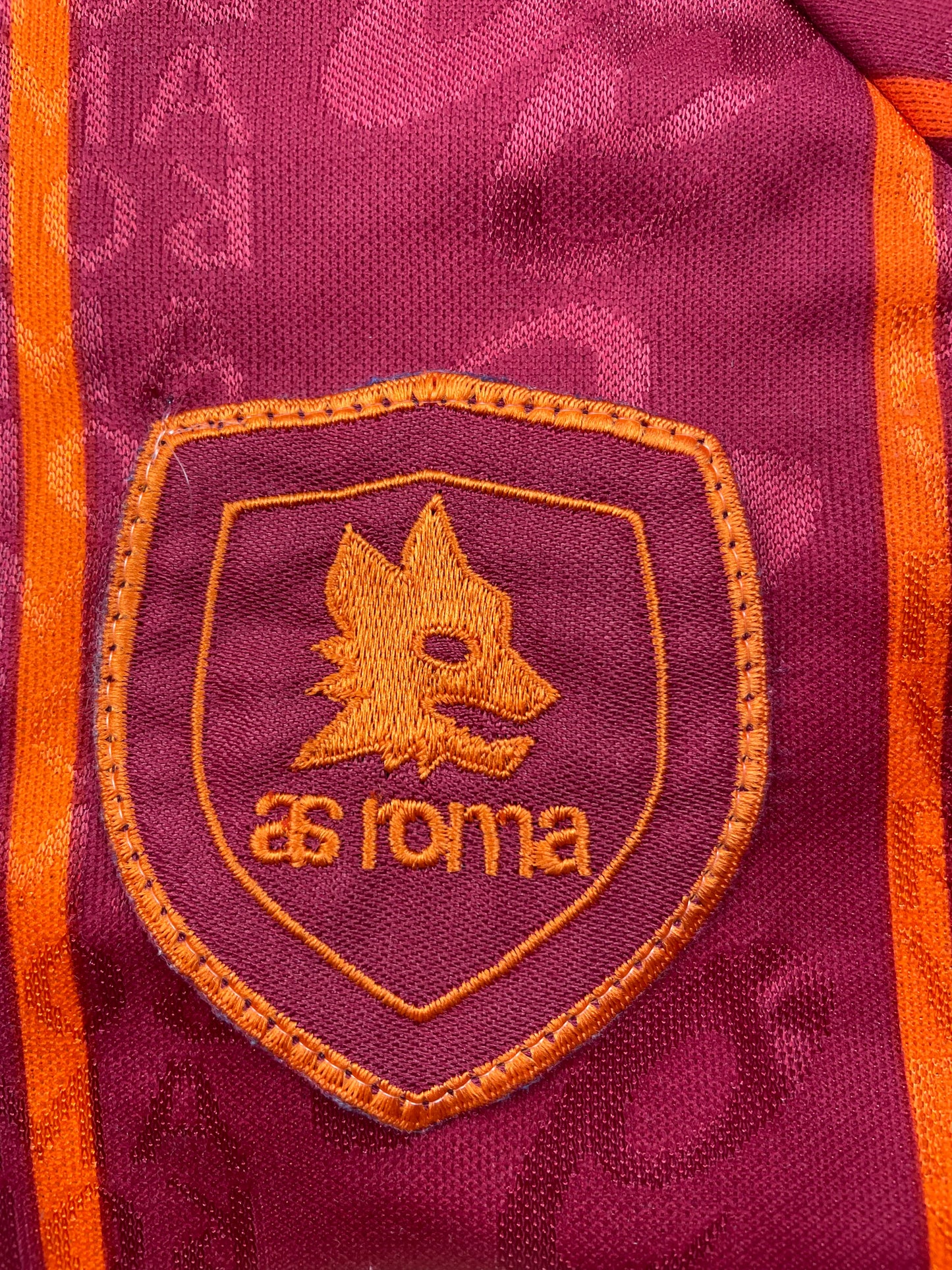 Match Shirt • Club • Roma • 1996 • Asics • Home • #10 • Daniel Fonseca • Match Worn • Signed