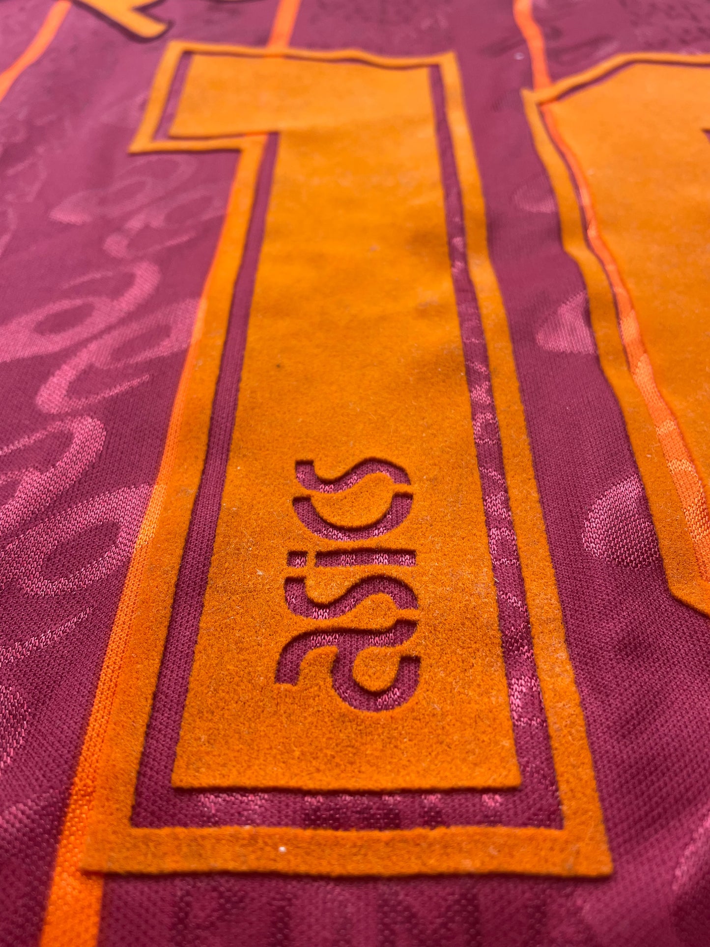 Match Shirt • Club • Roma • 1996 • Asics • Home • #10 • Daniel Fonseca • Match Worn • Signed