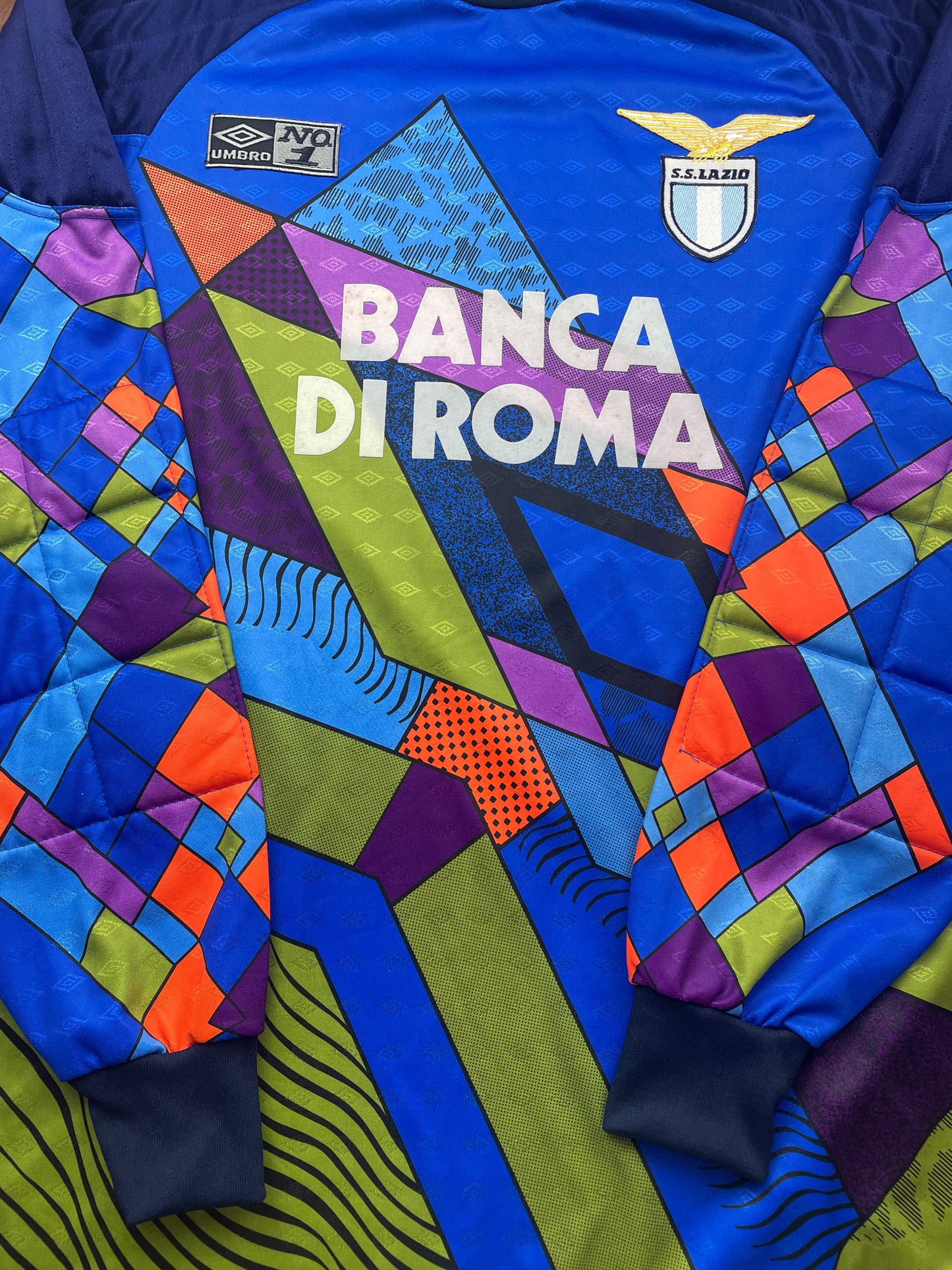 Match Shirt • Club • Lazio • 1993 • Umbro • Keeper • #1 • Luca Marchegiani • UEFA Cup