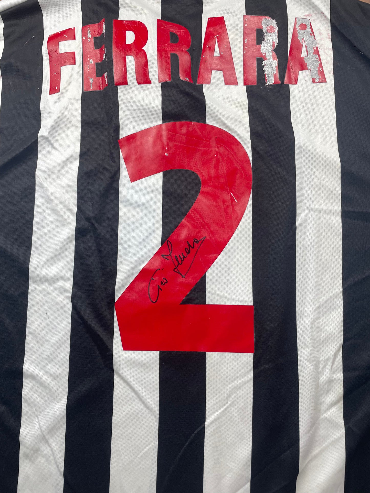 Match Shirt • Club • Juventus • 1998 • Kappa • Home • #2 • Ciro Ferrara • Match Worn • Signed 
