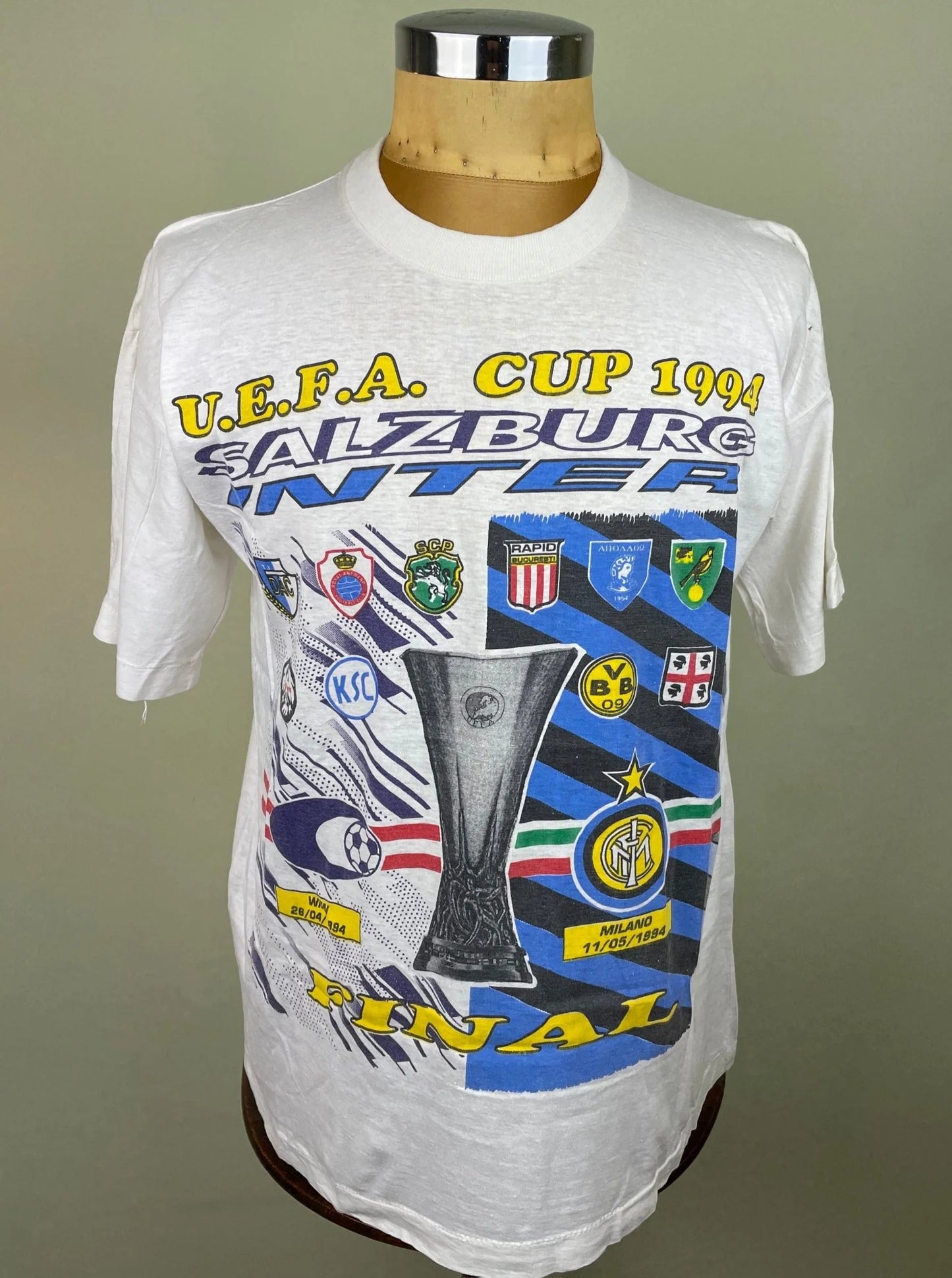T-Shirt • 1994 • UEFA Cup • Inter Milan vs Salzburg • Bootleg T-Shirt