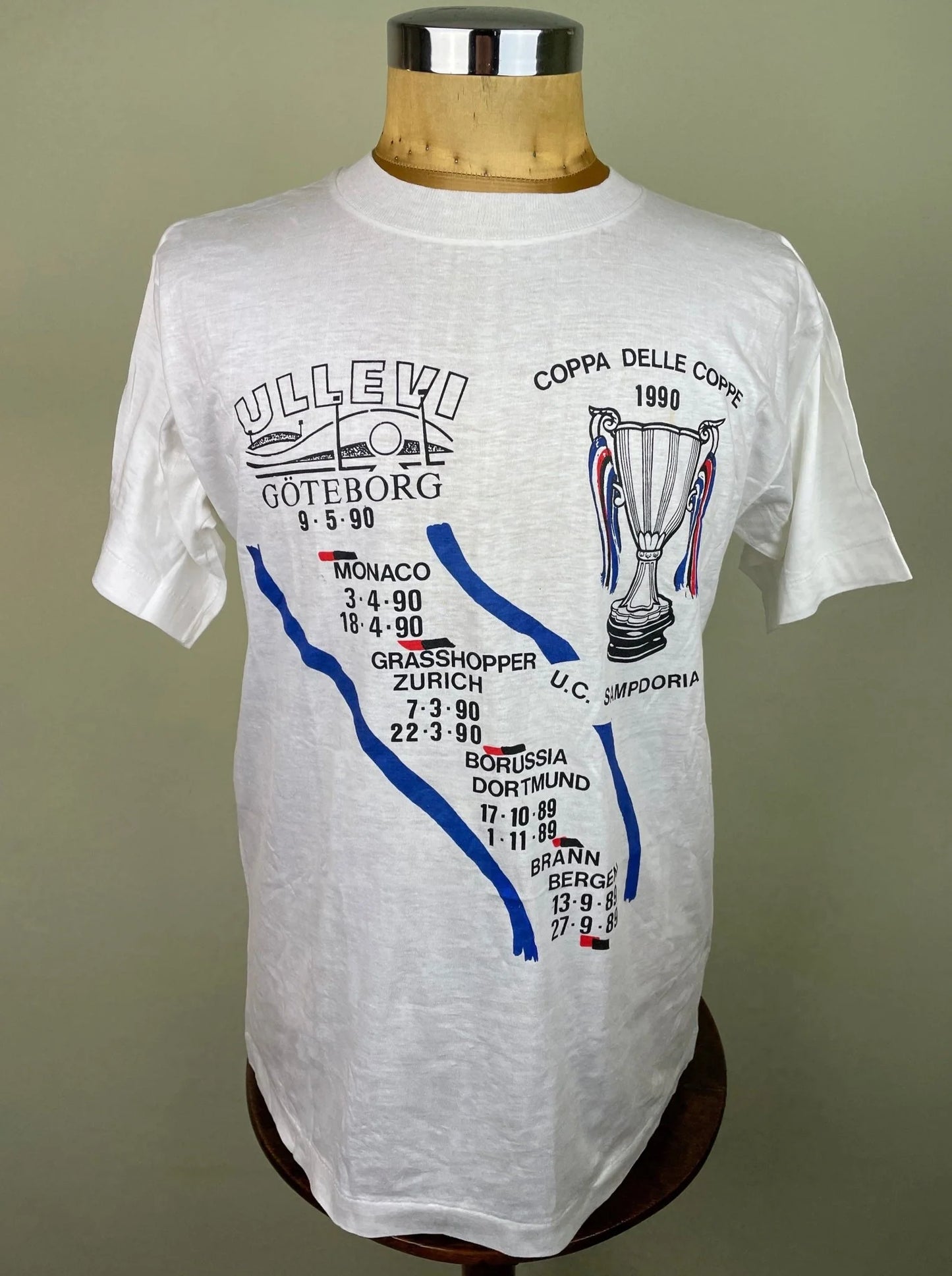 T-Shirt • 1990 • Cup Winners Cup • Sampdoria • Champions Bootleg T-Shirt