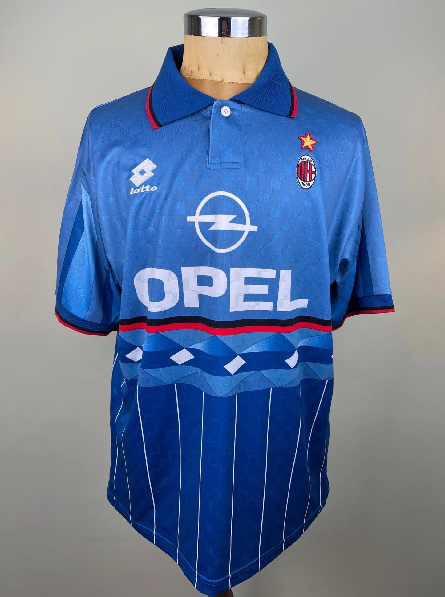 Match Shirt • Club • AC Milan • 1995 • Lotto • Fourth • Home • #31 • Patrick Vieira • Match Prepared