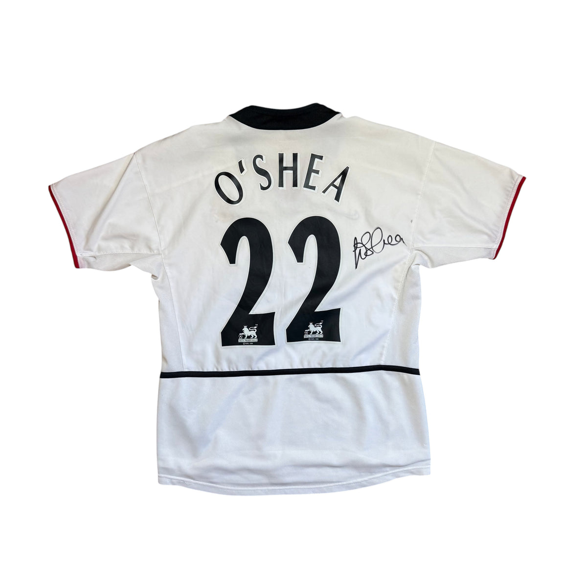 Manchester United Away Shirt 2002 - 2003 (YL) O'Shea 22 - signed