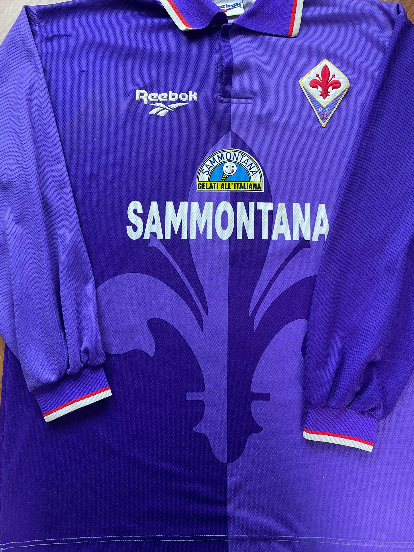 Store Shirt • Fiorentina • 1995 • Reebok • Home • #10 • Manuel Rui Costa • Size XL 