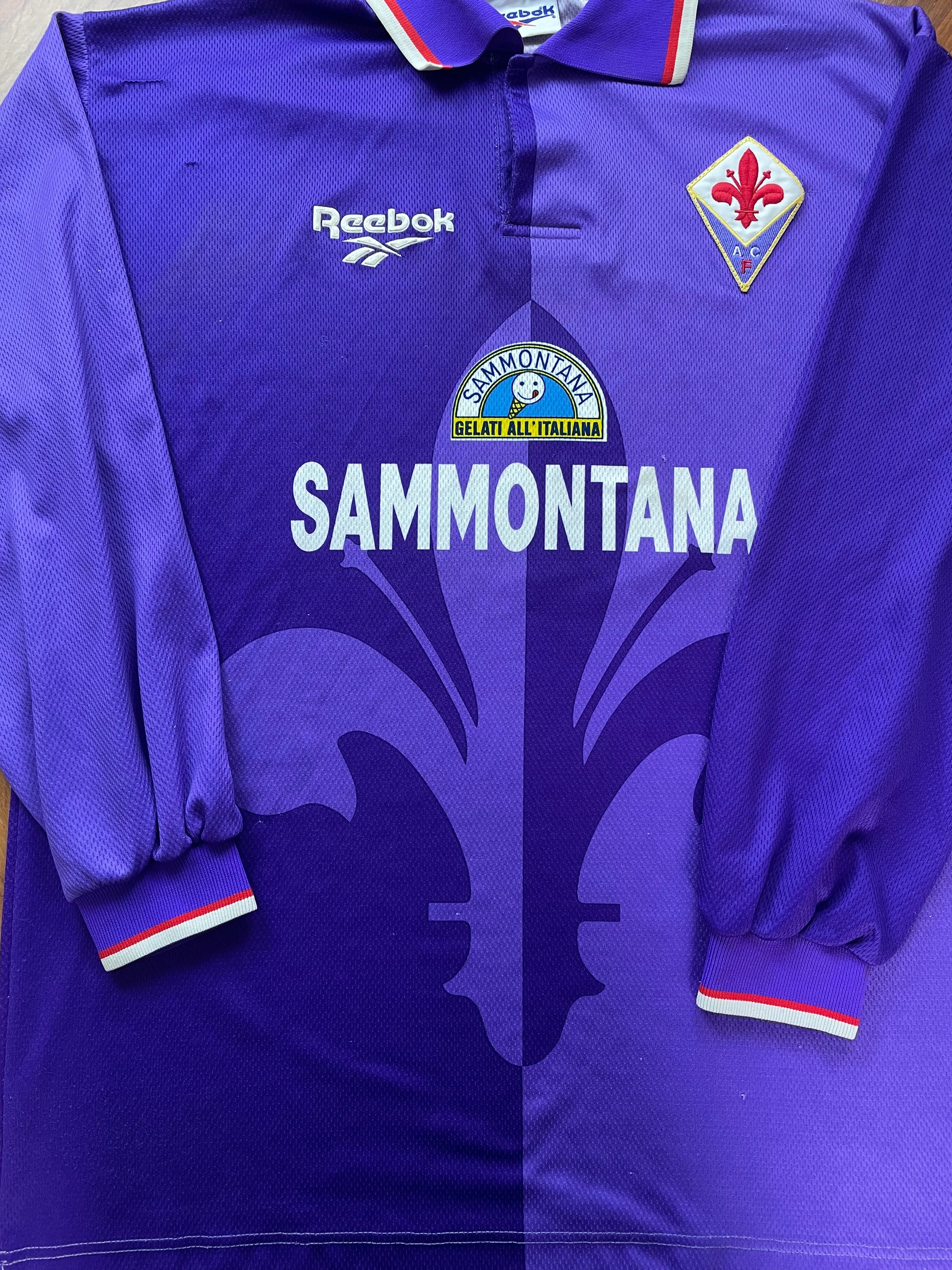 Store Shirt • Fiorentina • 1995 • Reebok • Home • #10 • Manuel Rui Costa • Size XL 
