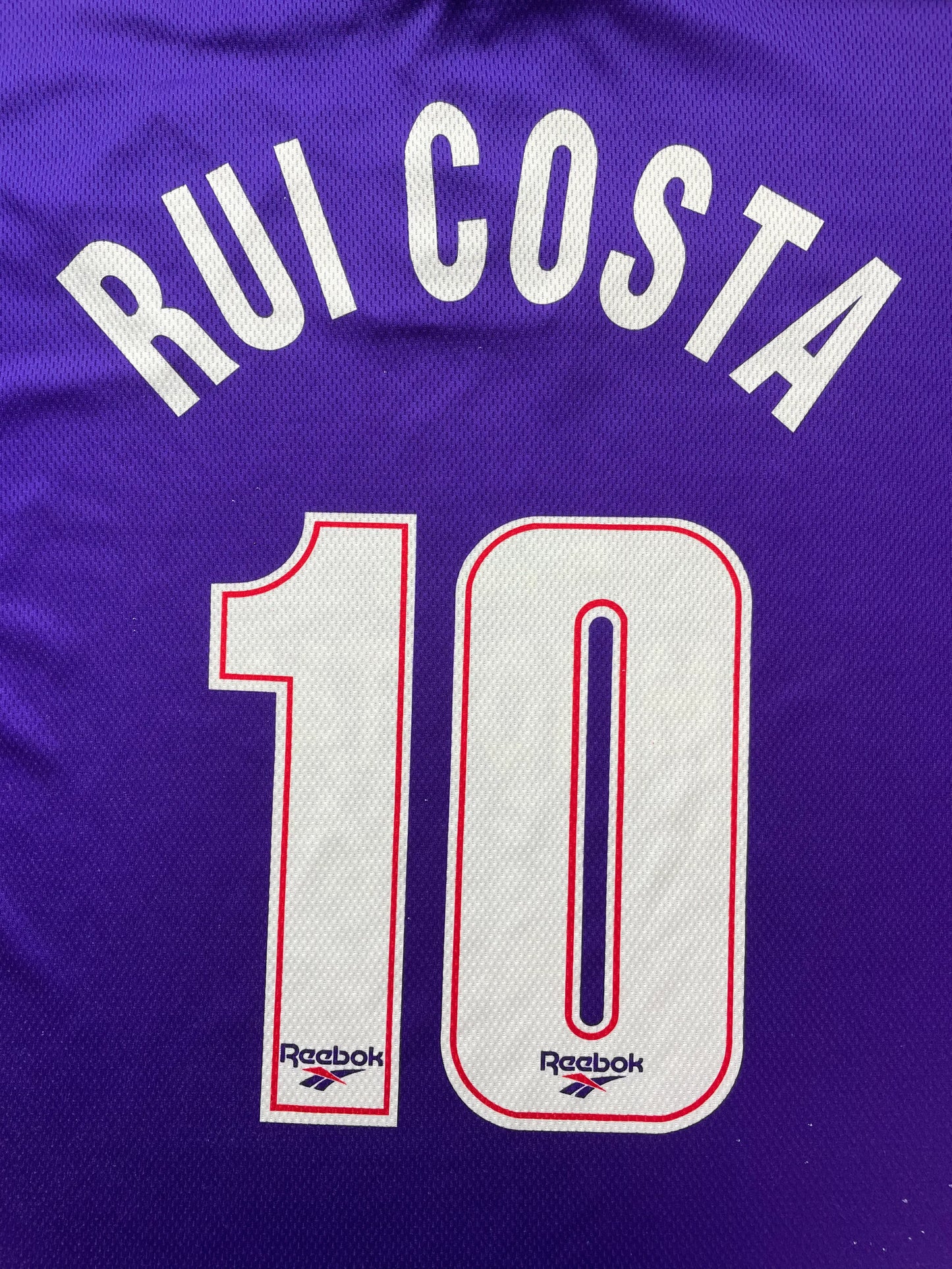 Store Shirt • Fiorentina • 1995 • Reebok • Home • #10 • Manuel Rui Costa • Size XL 