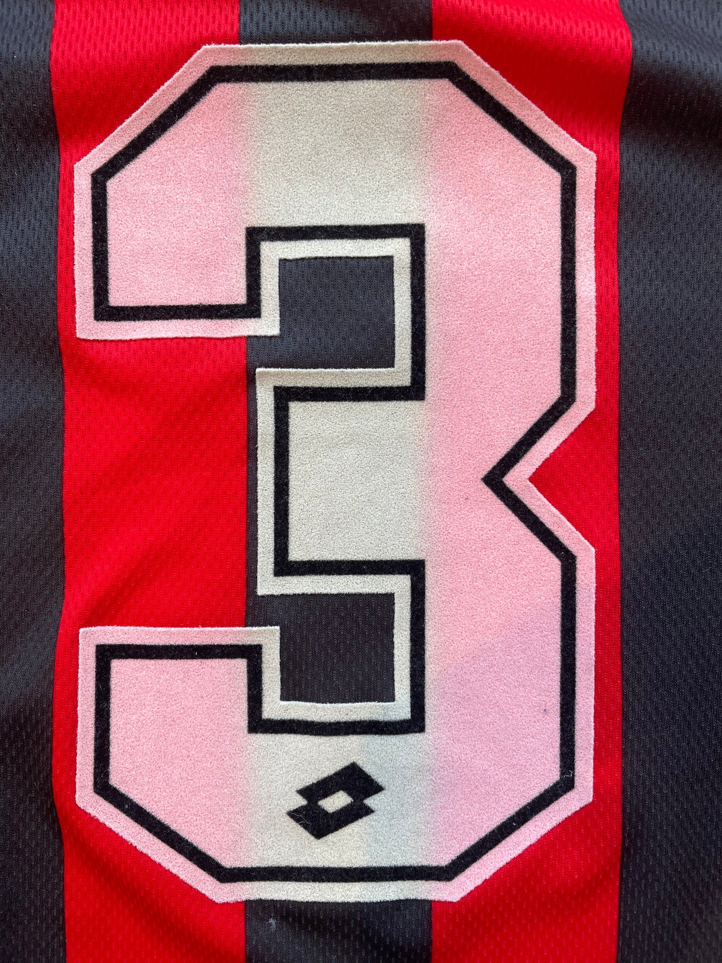 Store Shirt • AC Milan • 1996 • Lotto • Home • #3 • Paolo Maldini • Size XL