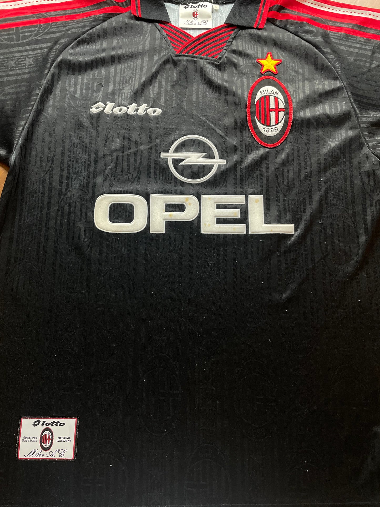 Store Shirt • AC Milan • 1997 • Lotto • Special Third • Worn vs Ajax in Amsterdam ArenA inauguration friendly • Size XL