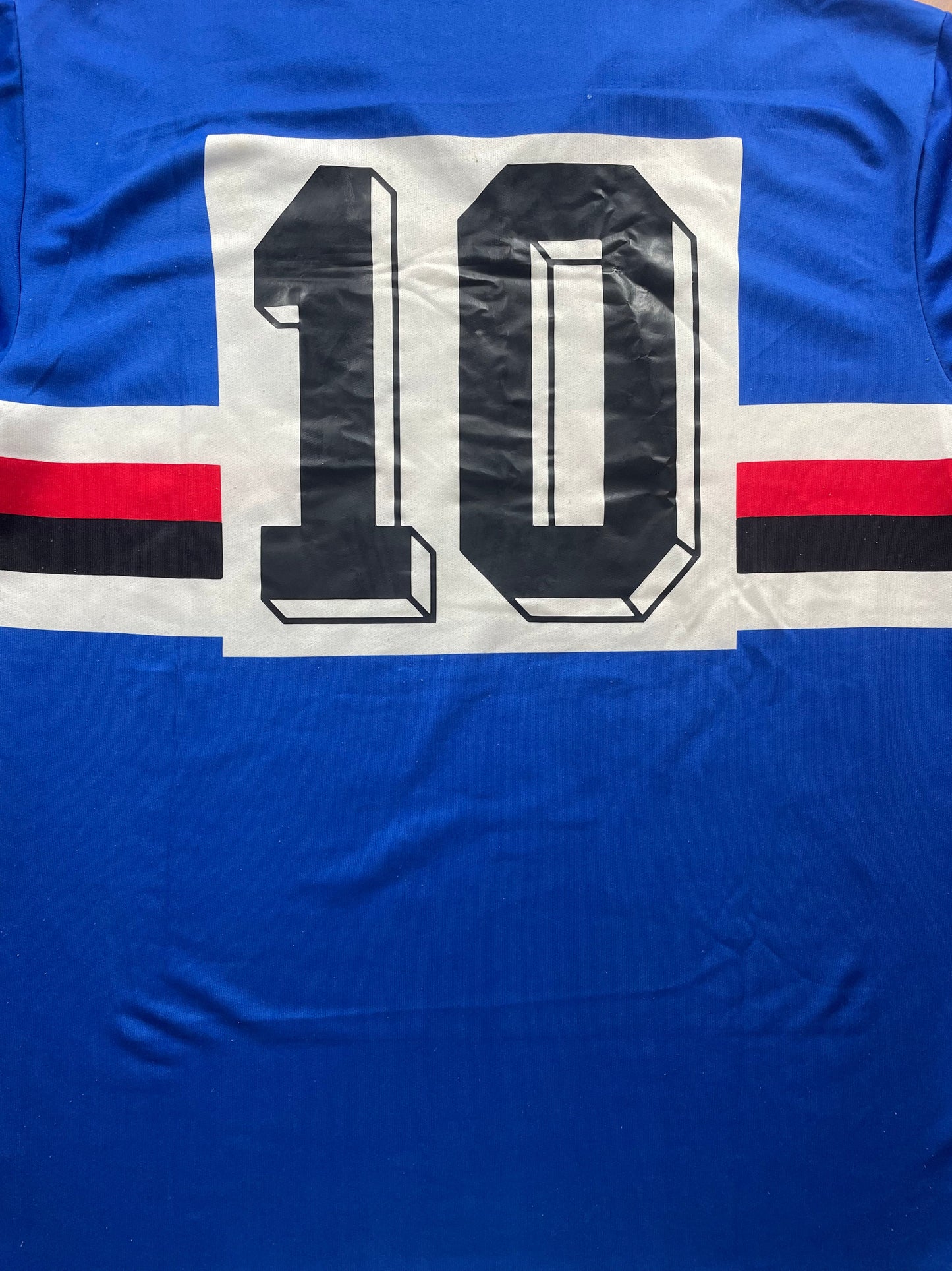 Match Shirt • Club • Sampdoria • 1988 • Kappa • Home • #10 • Roberto Mancini • Match Worn