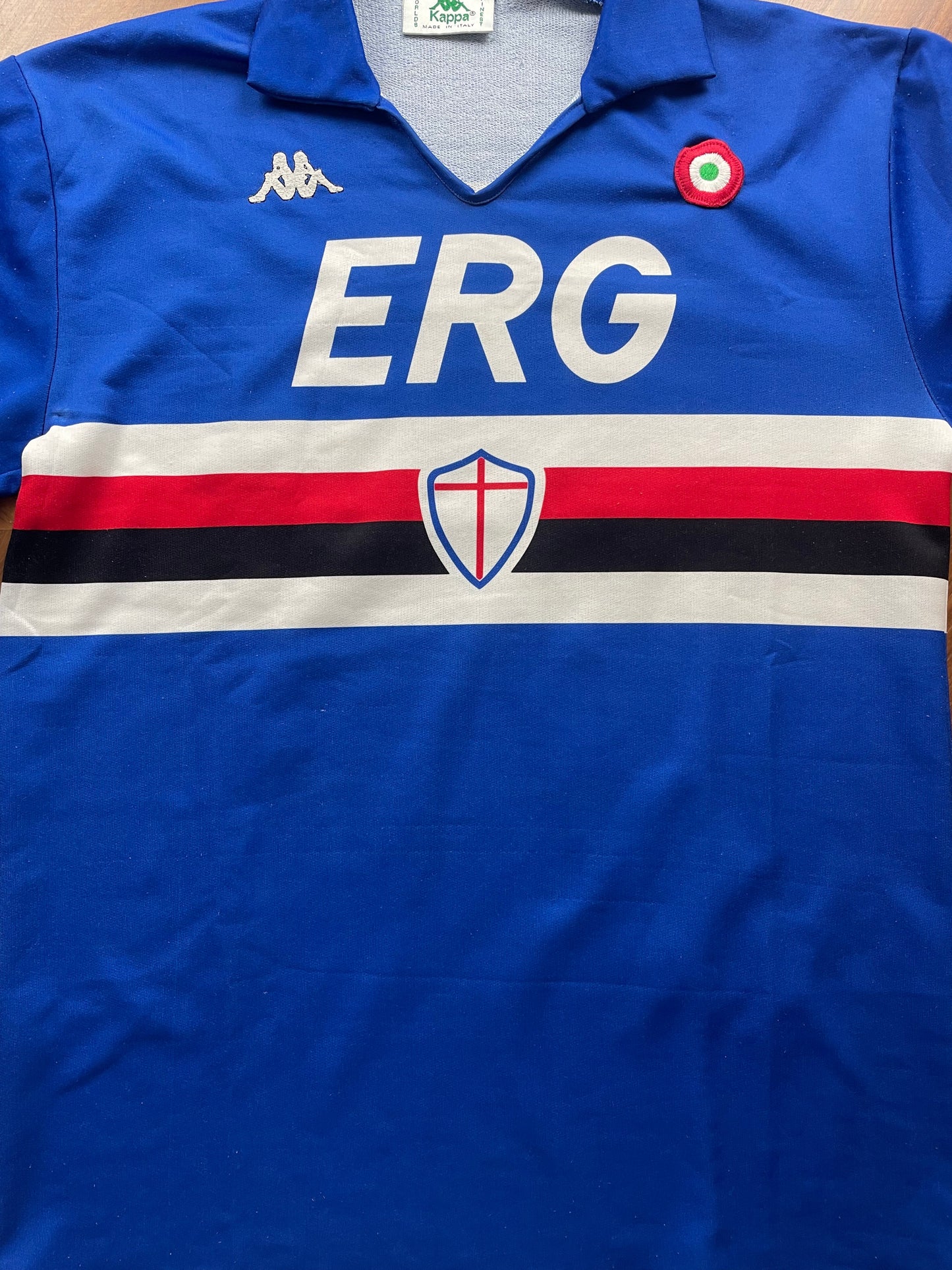 Match Shirt • Club • Sampdoria • 1988 • Kappa • Home • #10 • Roberto Mancini • Match Worn